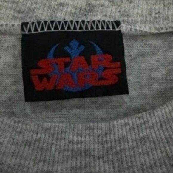 STAR-WARS- Vintage 90's - ROTJ “A Jedi’s Strength” T-Shirt RARE GREY XL 🤖 🌌 - Picture 5 of 6